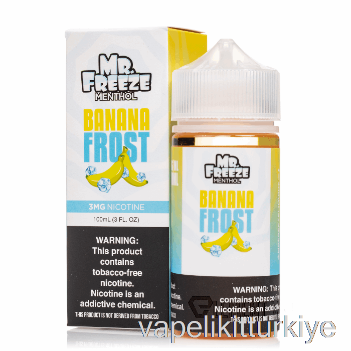 Vape Likit Banana Frost - Mr Frozen - 100ml 3mg